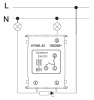 AtlasDesign карбон выключатель 2кл с подсветкой скрытая 10А IP20 