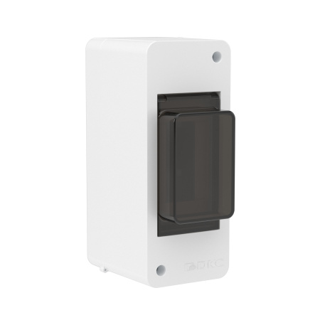 Бокс 2мод навесной белый дымчатая дверь IP40 FRAME DKC 