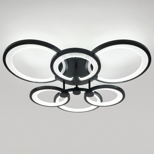 Светильник потолочный (люстра) свд 117Вт 3000К-6500К 9500лм черный пульт