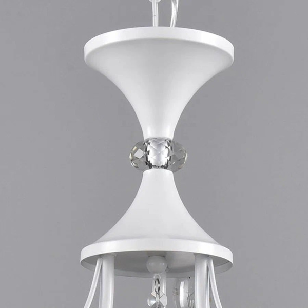 Светильник подвесной (люстра) 3*60Вт E14 белый Вуаль