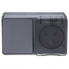 AtlasDesign Profi54 антрацит блок Р+В1кл открытая горизонтально IP54 