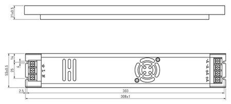 Блок питания 24В 300Вт IP20 Arlight HTS-300