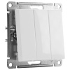 AtlasDesign белый выключатель 3кл скрытая 10А IP20 