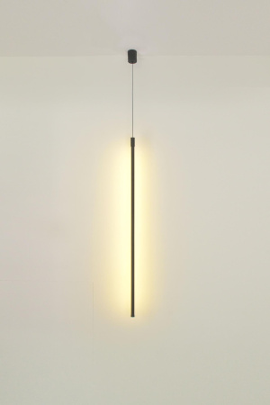 купить Светильник подвес свд 12Вт 3000К 676лм черный линейный вертикальный  в Кирове Светильник подвес свд 12Вт 3000К 676лм черный линейный вертикальный