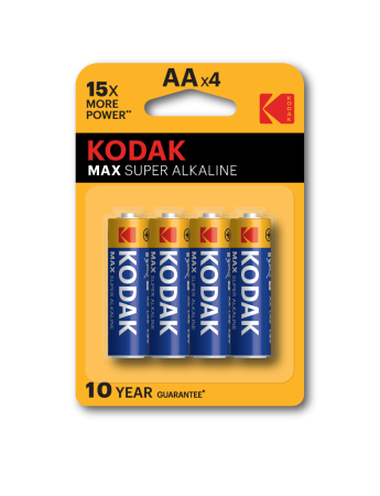 Батарейка AA(пальчик) алкалиновая BL4 Kodak Max