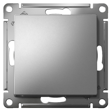 AtlasDesign сталь выключатель 1кл скрытая 10А IP20 