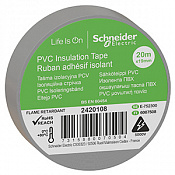 Изолента ПВХ 19мм*20м серый Schneider Electric 