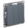AtlasDesign грифель выключатель 3кл скрытая 10А IP20 