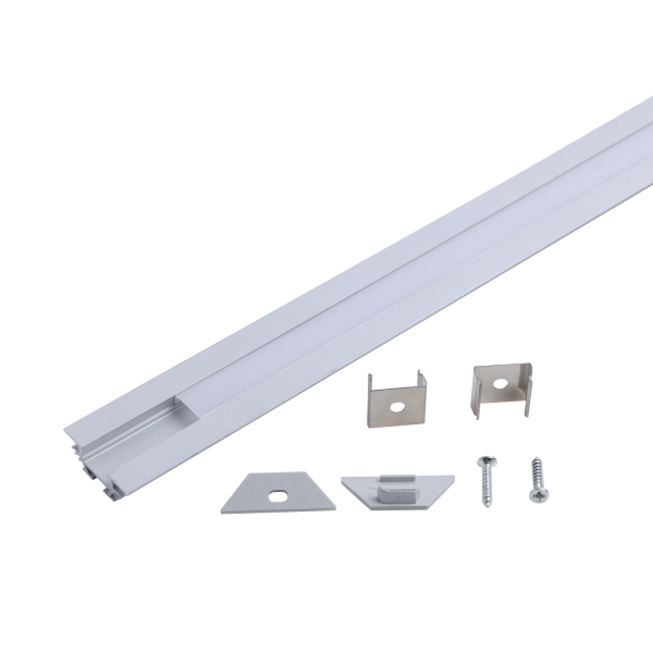 купить Профиль с экраном угловой 23,5*11*2000мм Gauss крепеж+заглушки в Кирове Профиль с экраном угловой 23,5*11*2000мм Gauss крепеж+заглушки