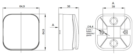 Глори дуб выключатель 2кл открытая 10А IP20  