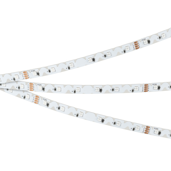 купить Лента свд 24В 8Вт/м 60свд/м RGB 288лм/м 2835 IP20 Arlight  в Кирове Лента свд 24В 8Вт/м 60свд/м RGB 288лм/м 2835 IP20 Arlight