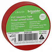Изолента ПВХ 19мм*20м красный Schneider Electric 