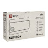 Бокс 18мод встраиваемый белый черная прозрачная дверь IP41 SlimBox EKF