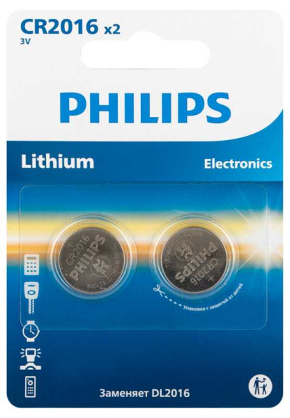 купить Батарейка дисковая CR2025 BL2 Philips в Кирове Батарейка дисковая CR2025 BL2 Philips